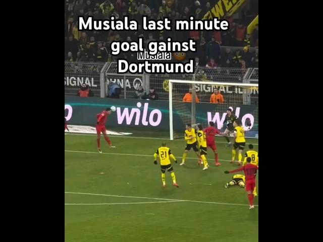 Musiala's 85+ minutes equaliser goal for Bayern against Dortmund