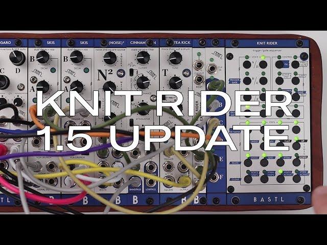 Knit Rider v1.5 Update - New features explained