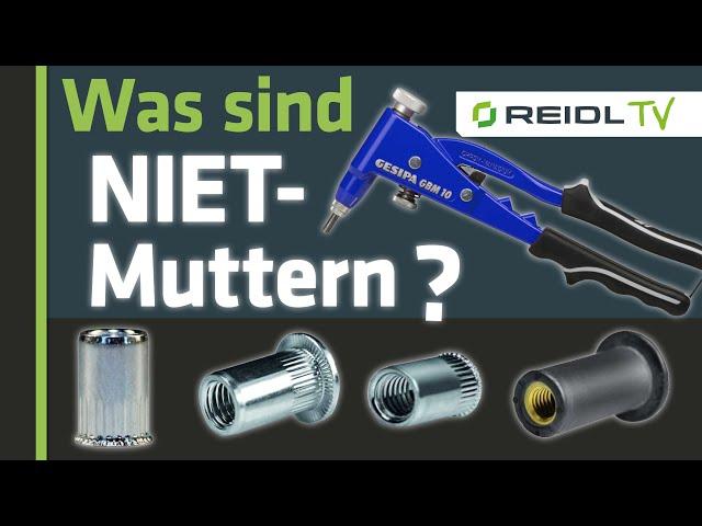 Nietmuttern / Einpressmuttern / Blindnietmuttern - Gewinde in Blechen, Rohren, etc.... [German]