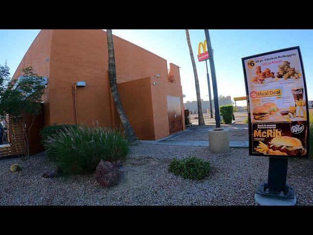 $8.11 The McRib is Back! McDonald's Drive Thru, Gila Bend, Arizona, 7 December 2024, GFH13171 #mcrib