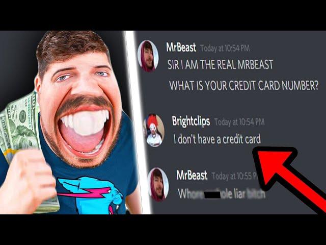 TROLLING A MRBEAST SCAMMER ON DISCORD! (Got His IP)