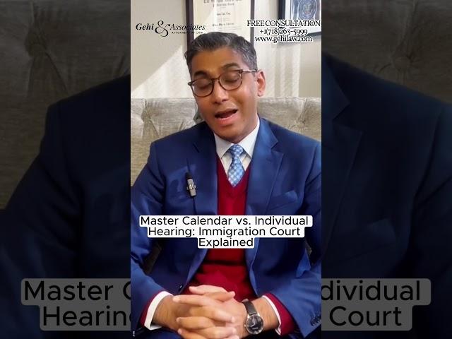 Master Calendar vs. Individual Hearing: Immigration Court Explained! NYC Immigration Lawyer #asylum