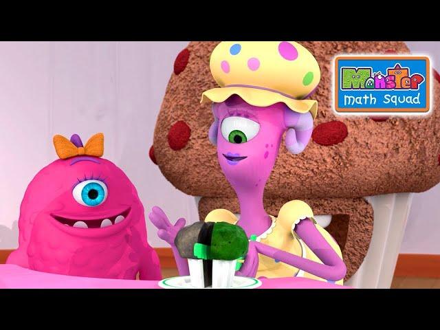 MUFFIN MYSTERY! Monster Math Squad Compilation | Full Episodes