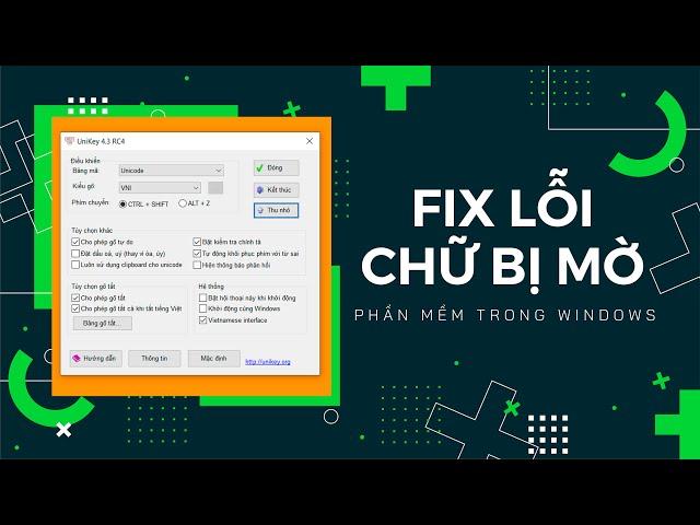 Cách khắc phục lỗi chữ bị mờ trên Windows 10