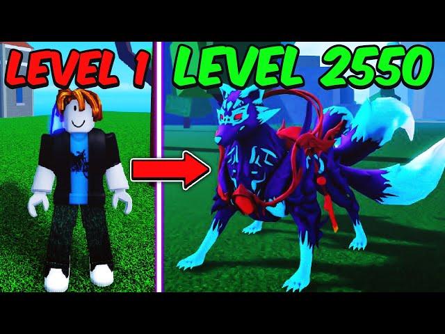 Noob To MAX LEVEL Kitsune in Blox Fruits [FULL MOVIE]