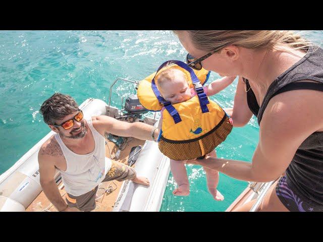 BABY ONBOARD our Sailboat  We're back!!!! Sailing Vessel Delos Ep. 259
