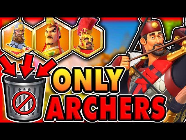 Can You ONLY use ARCHERS in Rise of Kingdoms? (feat. ArcherSyndicate)