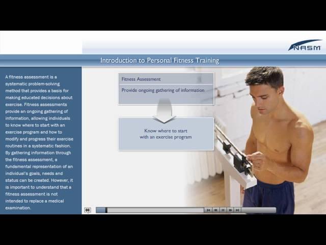 NASM Course Sample: Introduction to Personal Fitness Training (IPFT)