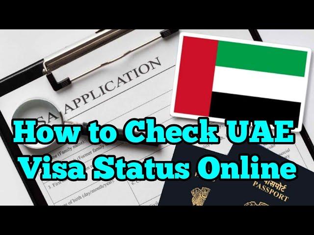 How to check uae visit visa status validity online 2025