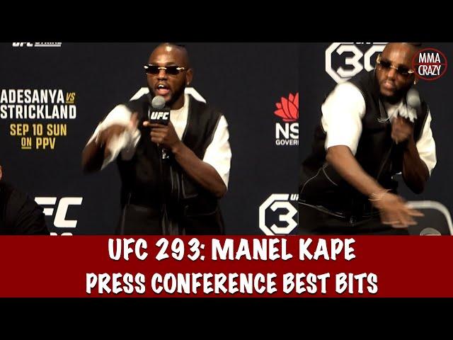 Best of Manel Kape UFC 293 Press Conference Highlights Crowd chant "You are a w*nker"