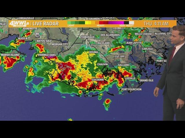 New Orleans Weather: Rainy start to morning; chance for scattered thunderstorms into weekend