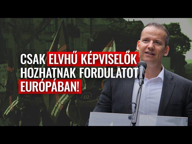 Csak elvhű képviselők hozhatnak fordulatot Európában!