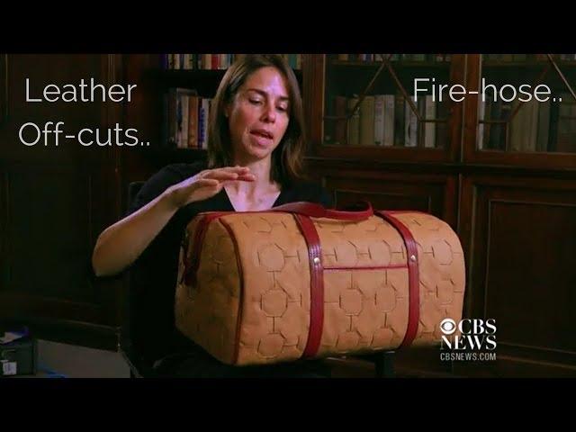 Fire-hose's & Leather Off-cuts into Luxury Goods - CBS News - Elvis & Kresse