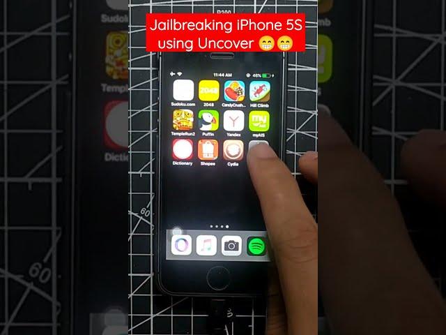jailbreaking iPhone 5S using uncover