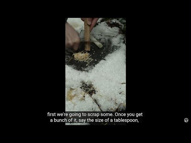 how to start a fire in wet condition by halfinsaneoutdoorguy