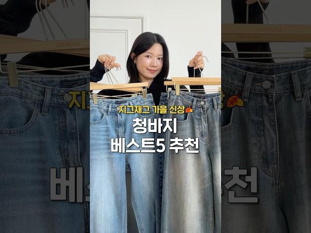 지그재그 가을 청바지 추천 BEST 5 #패션 #룩북 #코디 #ootd #데님