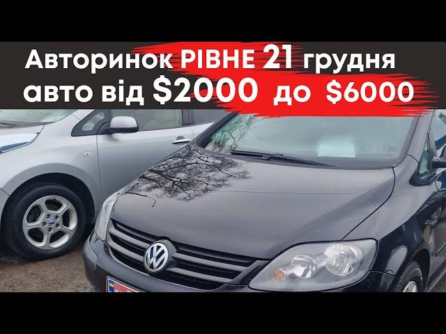 Дешеві авто від $2000 до $6000 на Рівненському авторинку 21 грудня #авторинокрівне