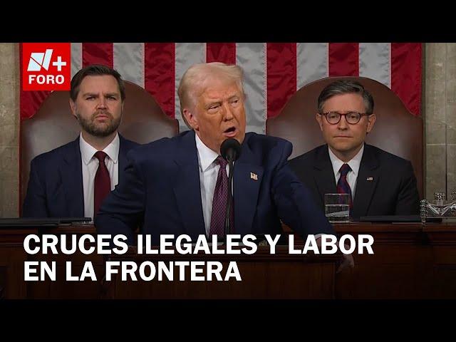 Donald Trump habla de cruces ilegales y labor de patrulla fronteriza en EE. UU. - Las Noticias