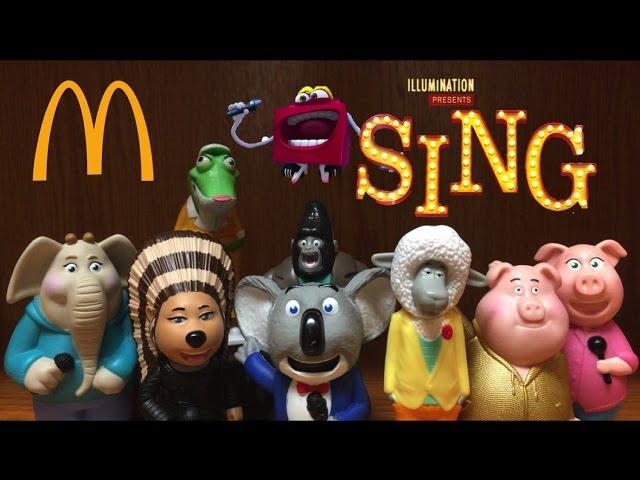 McDonalds SING Happy Meal Toys Review International 2017 Illumination Movie Sing