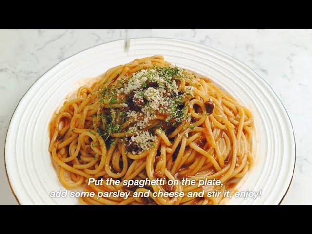 【DayDayCook】黑椒植物肉意粉 DayDayCook Plant-based Meat Spaghetti with Black Pepper Sauce