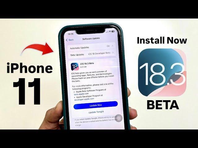 How to download & Install iOS 18.3 Beta on iPhone 11