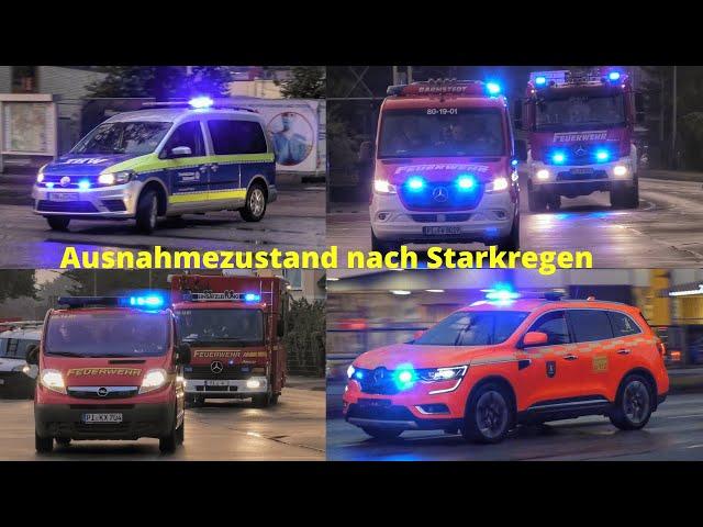 [Ausnahmezustand in Pinneberg] Einsatzfahrten Feuerwehr + THW und Kreisbereitschaftszug NORD/WEST