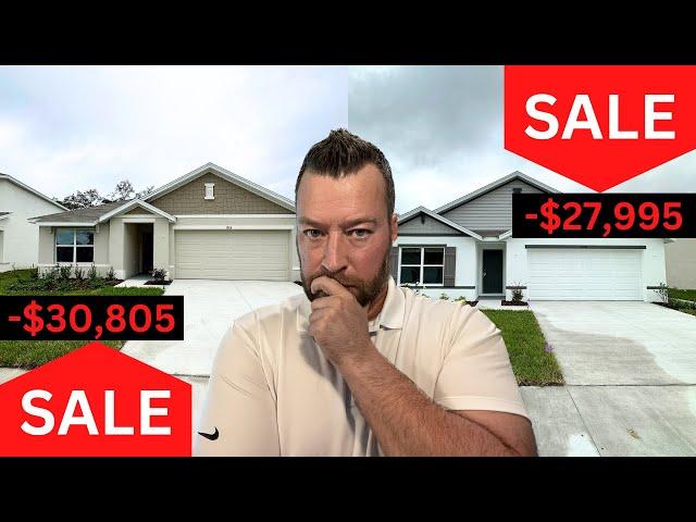 Inside 2 Spring Hill Florida New Construction Homes For Sale with Price Reductions in 2023 - NO CDD