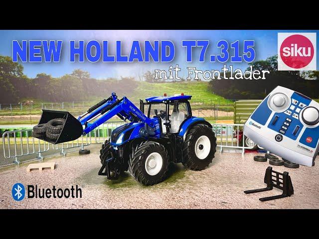 SIKU CONTROL 32 NEW HOLLAND T7.315 TRACTOR WITH FRONT LOADER | BLUETOOTH | FULL REVIEW | 1:32