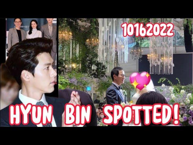 New:Hyun Bin spotted at the wedding of "The Negotiation" Director Lee Jong Seok (10/16/2023)