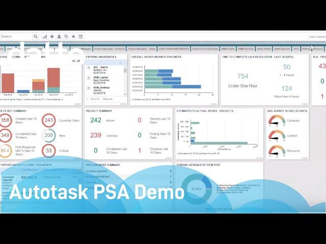 Autotask PSA Demo