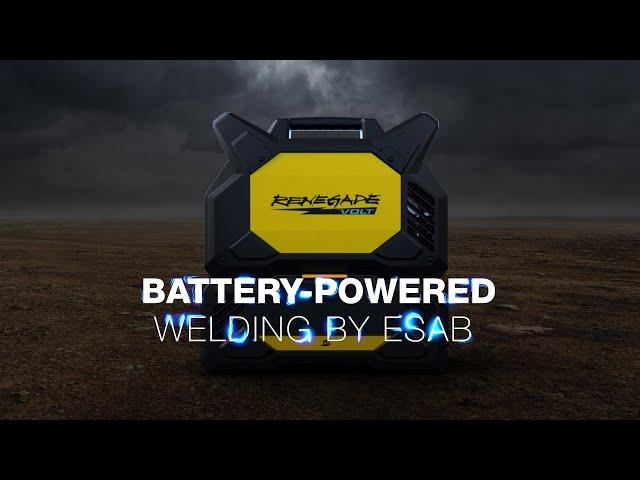 ESAB Renegade VOLT™ | A new age of cordless welding powered by DEWALT® FLEXVOLT® batteries.