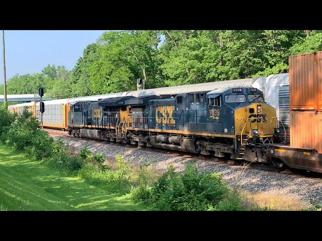 Trains Near Dayton, Ohio, Train On Tight Curve, Train Goes Under Me On Bridge, Bike Trail Construct