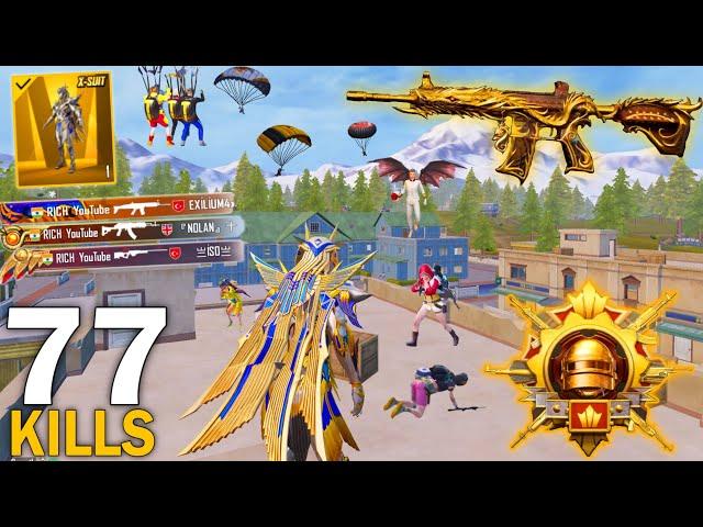 77Kills! MY BEST LIVIK GAMEPLAY in NEW MODE with PHARAOH X-Suit Pubg Mobile