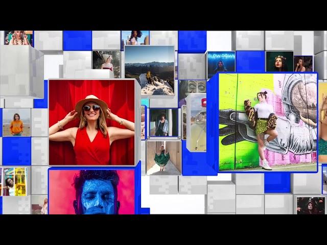 MULTI VIDEO WALL IMAGE PHOTO COLLAGE  YOUTUBE INTRO VIDEO LOGO ANIMATION OPENER