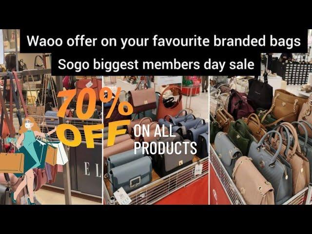 Huge off on branded bags | Sogo members day sale 2024