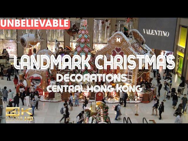 WaLk tour Landmark Hong Kong Central Christmas Decoration/4k @CityWaLk4u