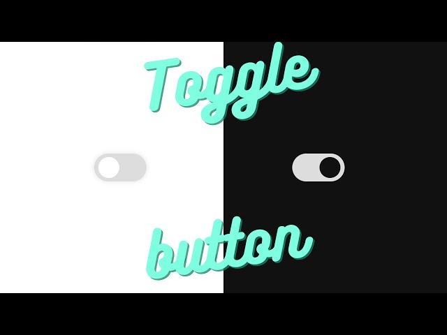 Toggle Button HTML & CSS | #3 HTML & CSS Tutorial | @Veda.SimplyCoding