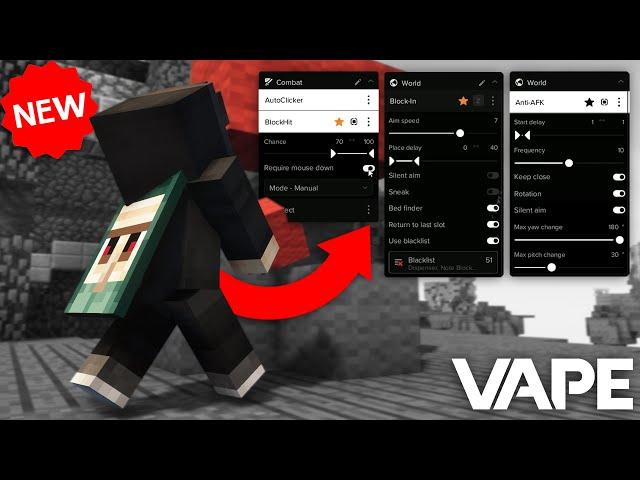 NEW* VAPE V4.15 UPDATE | Block-In, BlockHit, SilentAim & more... (Updated Configs)