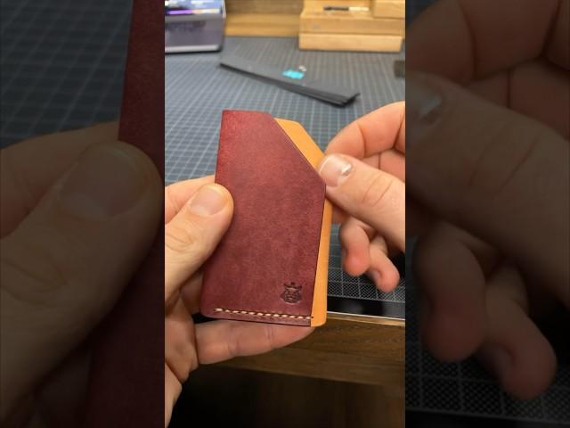 Your first leather cardholder to make - “Double Shroud”