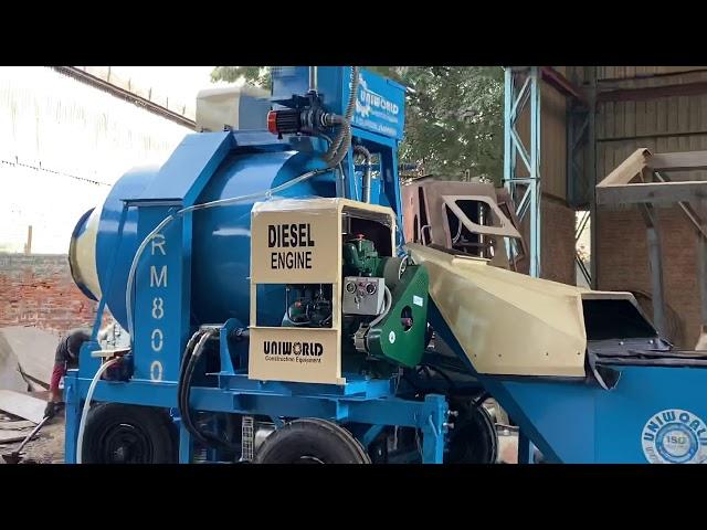 RM 800D , Reverse Drum Concrete Mixer