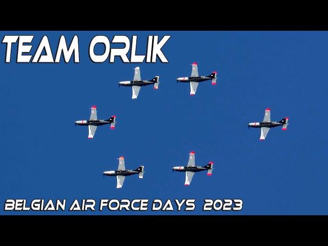 4Kᵁᴴᴰ  Team Orlik   Polish Air Force   .Belgian Air Force Days 2023