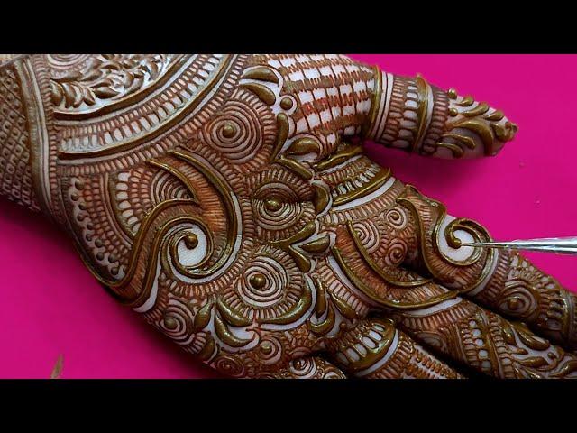 EASY DULHAN MEHENDI DESIGNS FOR FULL HANDS | WEDDING MEHNDI DESIGNS | BRIDAL HENNA MEHNDI DESIGNS