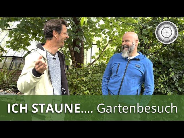 Zu Besuch im schönsten Naturgarten, alles selbst gemacht, Markus Burkhard staunt !!!