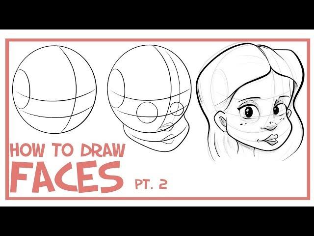 How To Draw Faces- 3/4 View: CARTOONING 101 #2