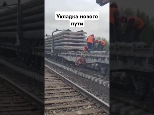 Восстановительные работы на перегоне Инта-Угольный #ржд #железнаядорога #поездароссии #поезд #train