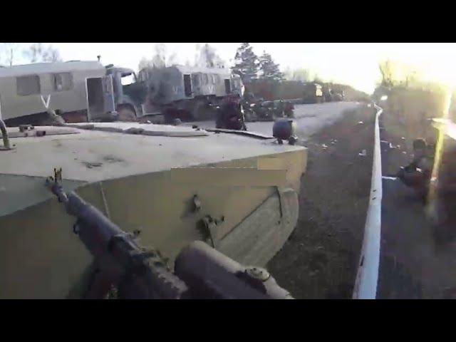  Ukraine War - Russian Soldiers Helmet Cam Captures His Unit Coming Under Ukrainian Ambush