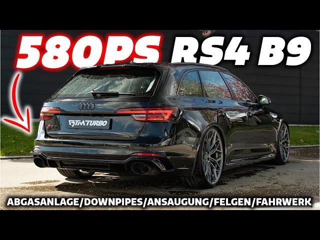 580PS mit TÜV im AUDI RS4 B9 - Downpipes, Ansaugung, LLK, Abgasanlage, Felgen, Fahrwerk - Mehr Sound