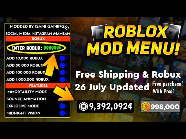 Roblox mod menu 2.637.730 Free robux and shopping | Fly, Speed & Unlimited Robux (2024)