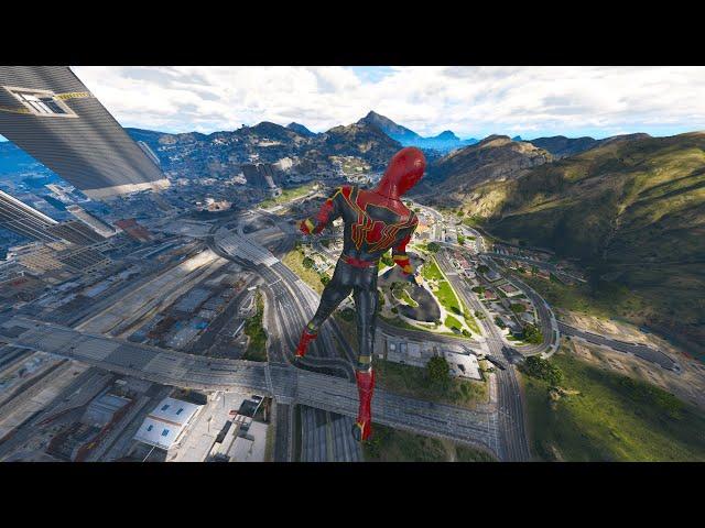 GTA5 SPIDERMAN Crazy Ragdoll vs Peds AI Wars - Battle of Ragdolls (Active ragdoll physics)