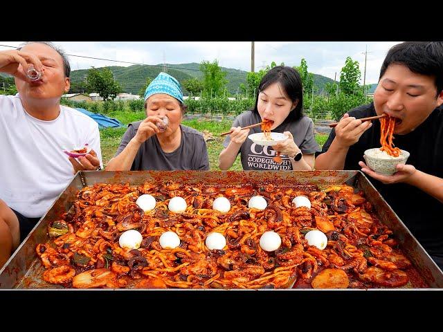 부드럽고 큼지막한 선화동쭈꾸미에 매콤한 볶음밥까지~ (Spicy stir-fried webfoot octopus) 요리&먹방!! - Mukbang eating show